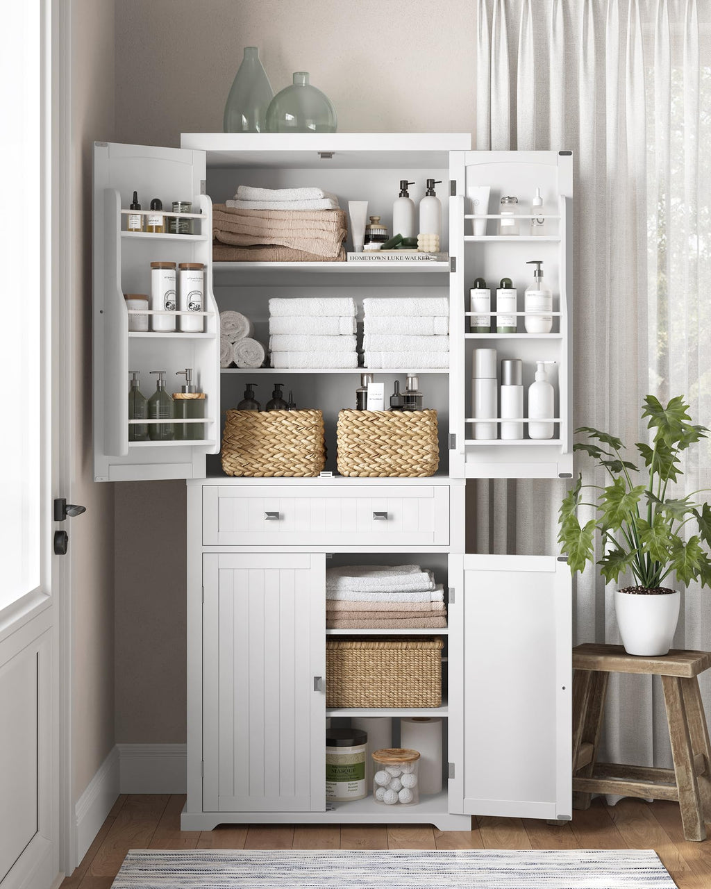 Freestanding Tall Cabinet with Drawer T907183
