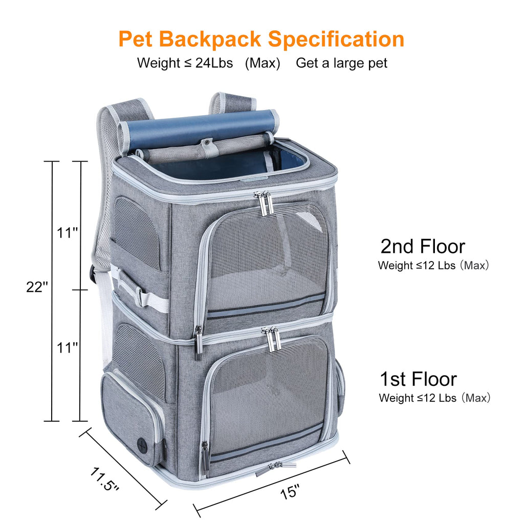 Double Compartment Pet Carrier Backpack Q3143