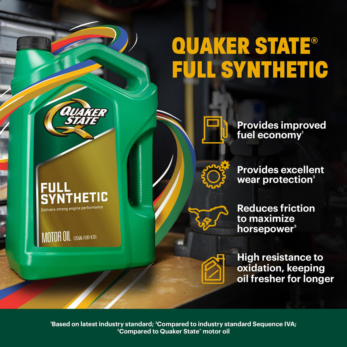 10W-30 Full Synthetic Motor Oil, 5 Quart P686735