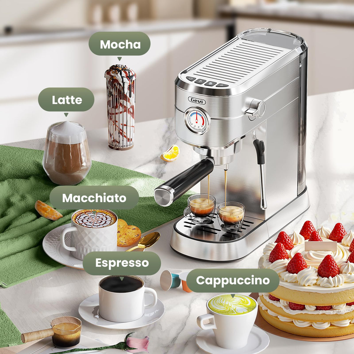 20 Bar Compact Espresso Machine K28925