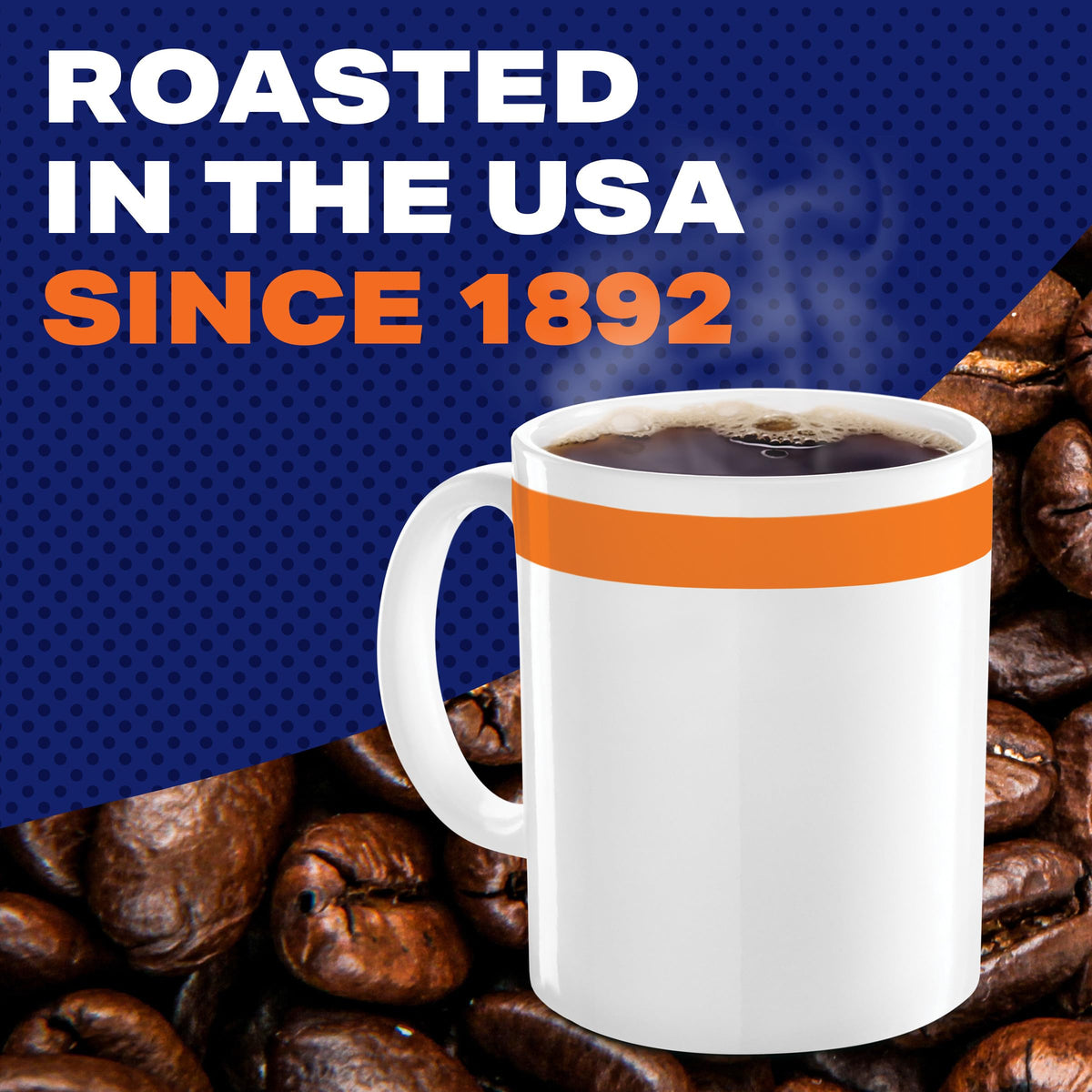 Instant Coffee, Original Roast Decaffeinated, 8 oz Jar D1972