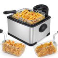 4 Liters Stainless-Steel Electric Deep Fryer with Timer I840525
