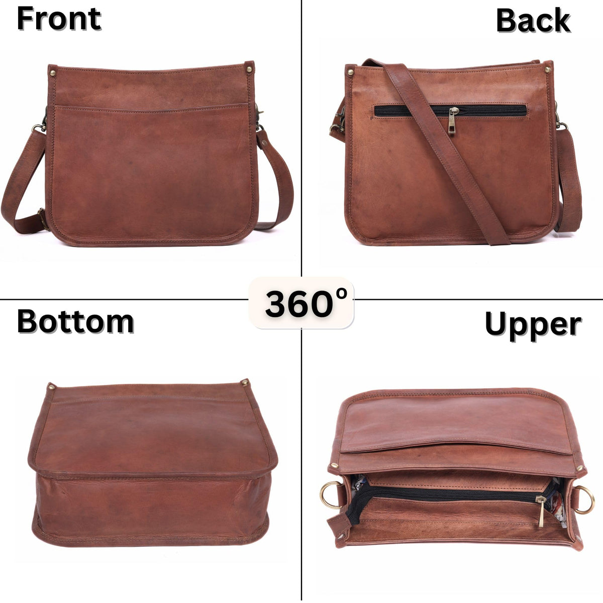 Genuine Leather Crossbody Purse M48333