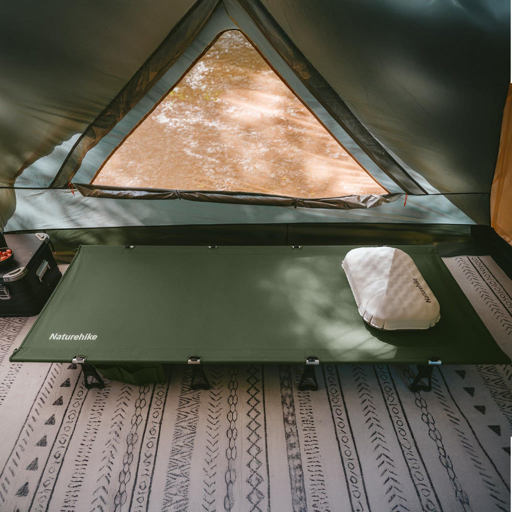 Extra Wide Folding Lightweight Camping Cot Bed Z94036