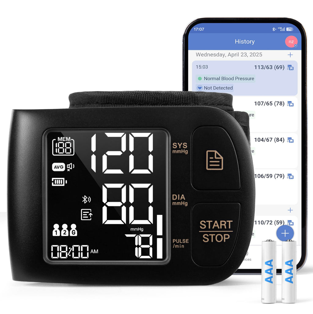 Blood Pressure Monitor Bluetooth with Carrying Case, Black L80935