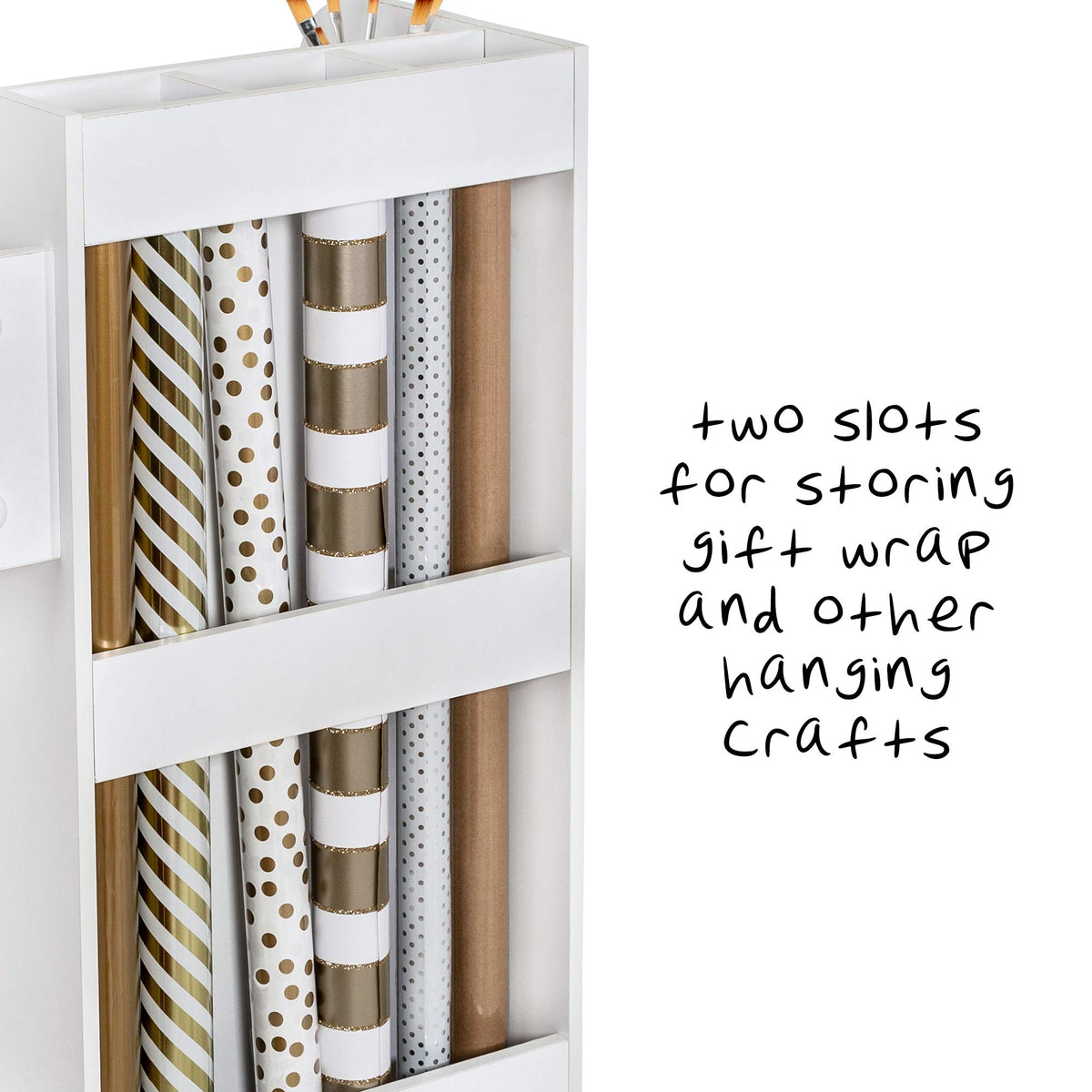 Rolling Craft Storage Cart with Locking Wheels L4495