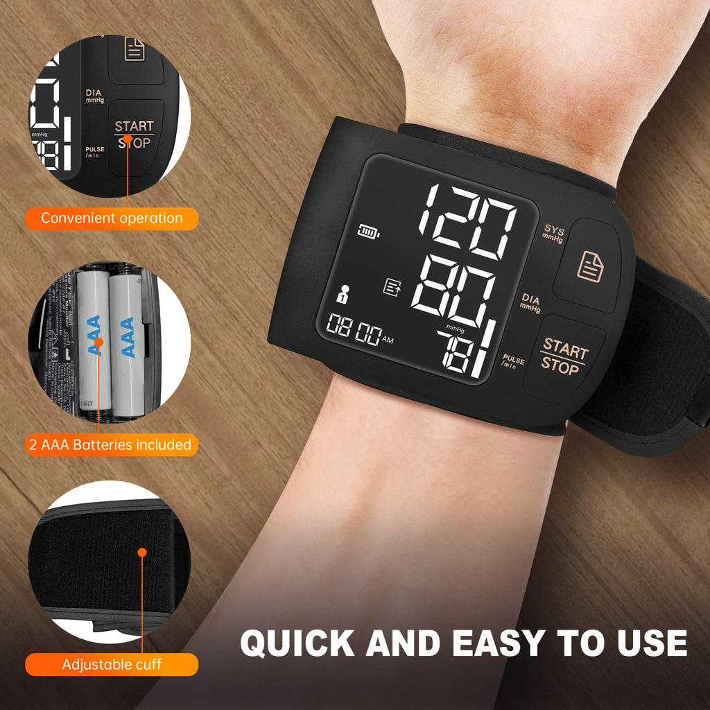 Blood Pressure Monitor Bluetooth with Carrying Case, Black L80935