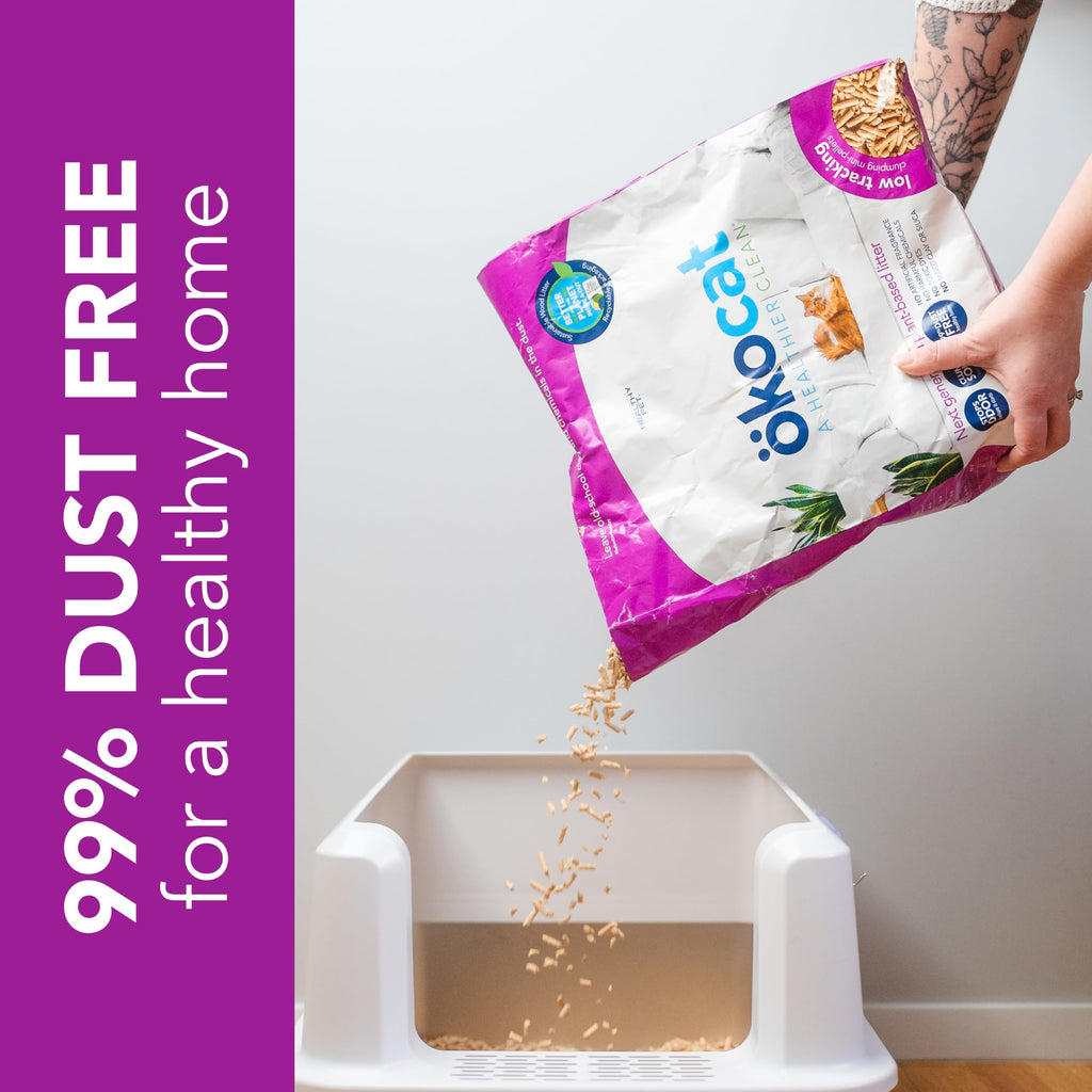 Unscented Wood Clumping Cat Litter Mini-Pellets 18.6 pounds J688