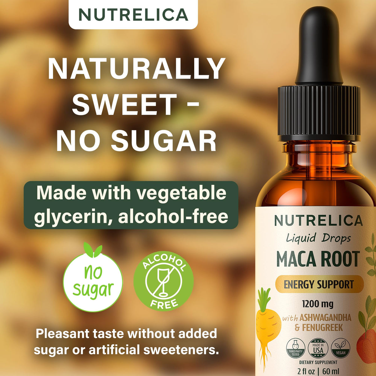 Maca Root with Ashwagandha & Fenugreek 1200mg Vegan G520622