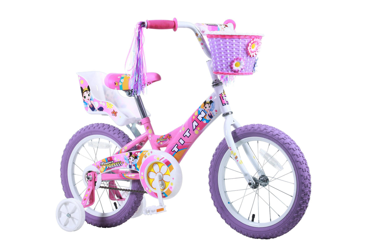 16-Inch Girls BMX Bike with Training Wheels H174879