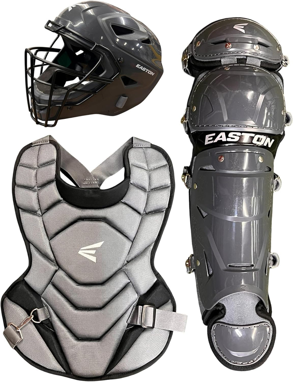 Black Youth Catcher's Set with Helmet, Chest Protector & Leg Guards O300090