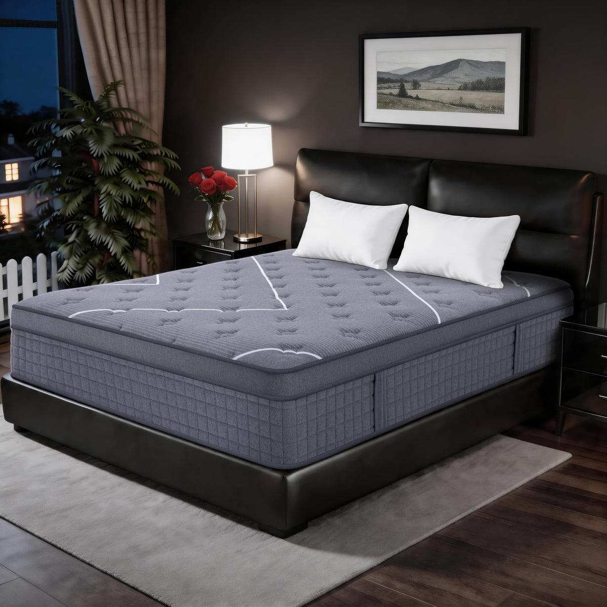 Full Size 12 Inch Gel Memory Foam Pocket Spring Medium Firm Mattress G352
