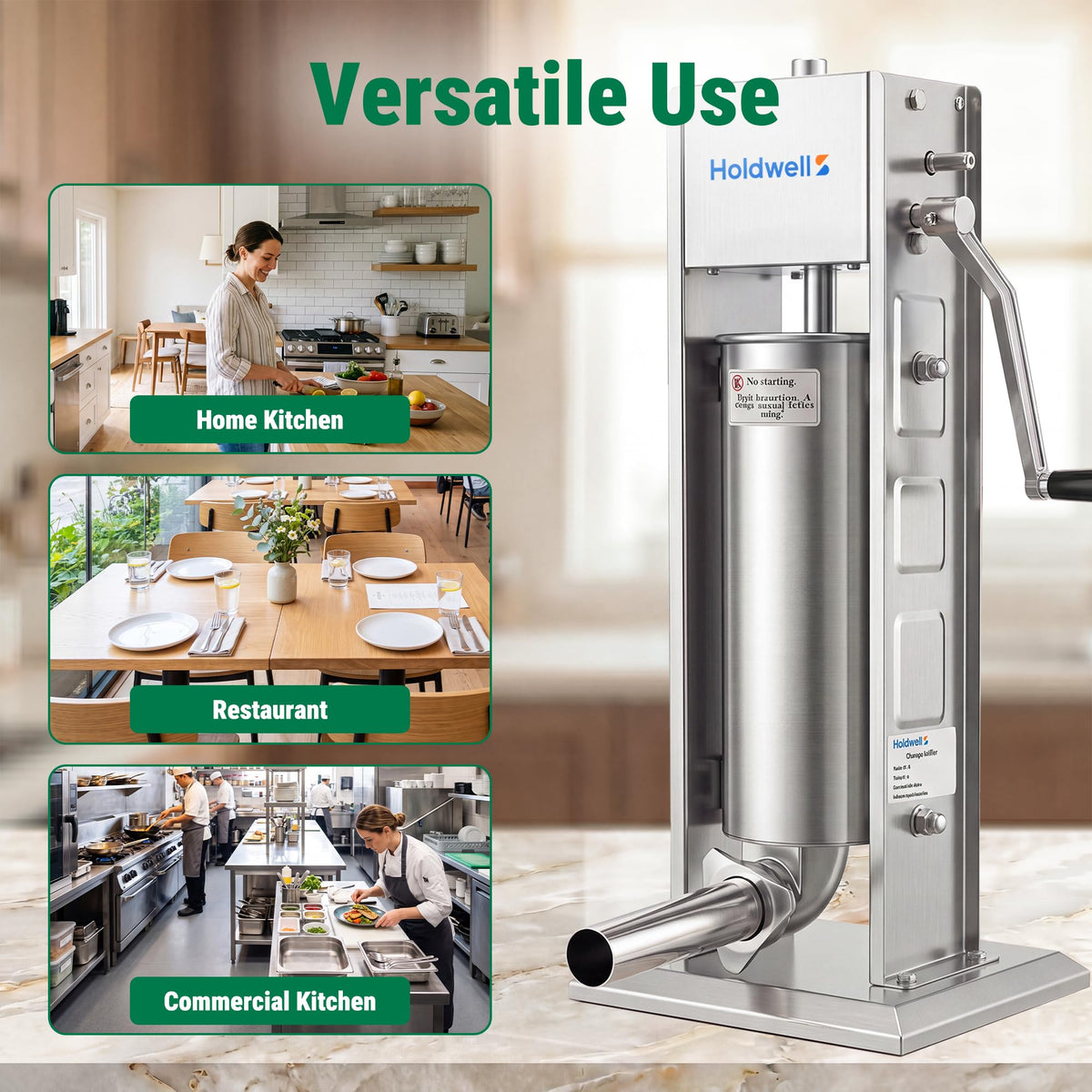 7L Stainless Steel Vertical Sausage Stuffer R85913