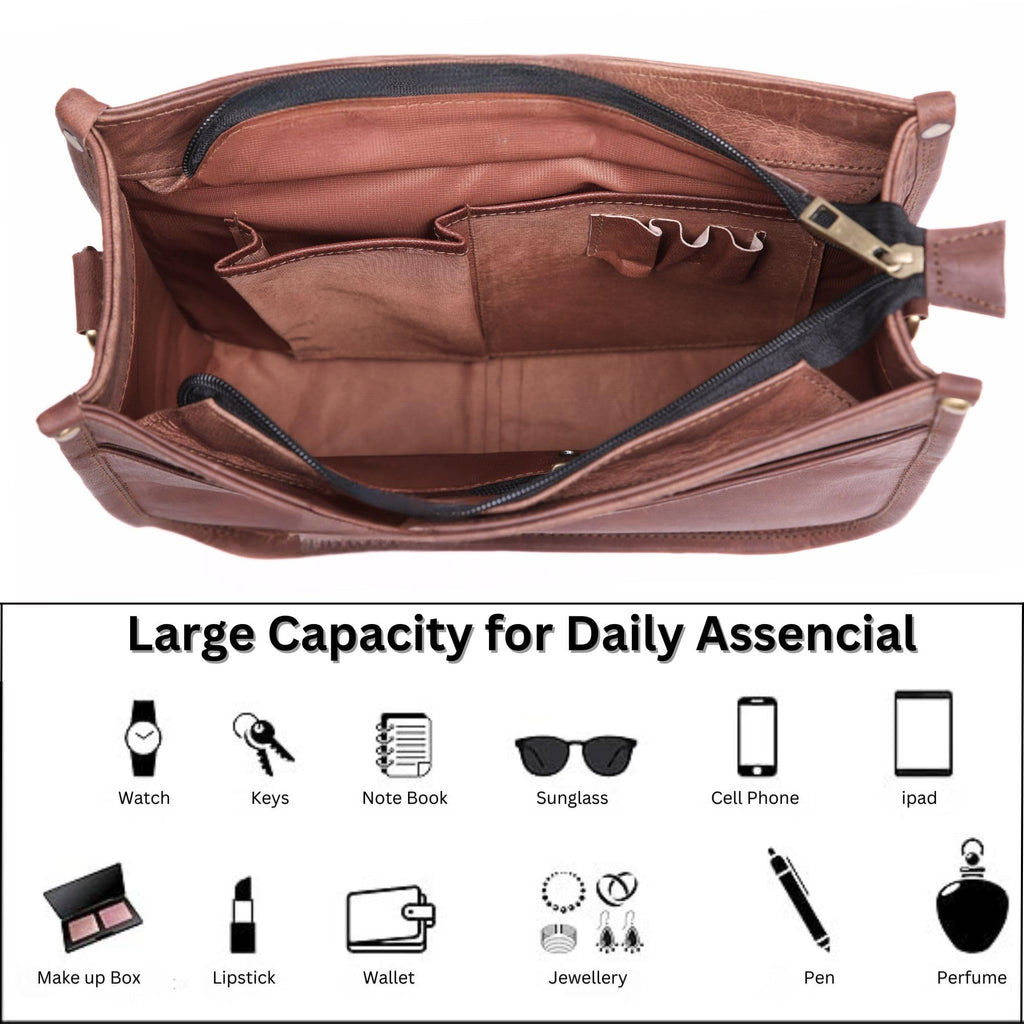 Genuine Leather Crossbody Purse M48333
