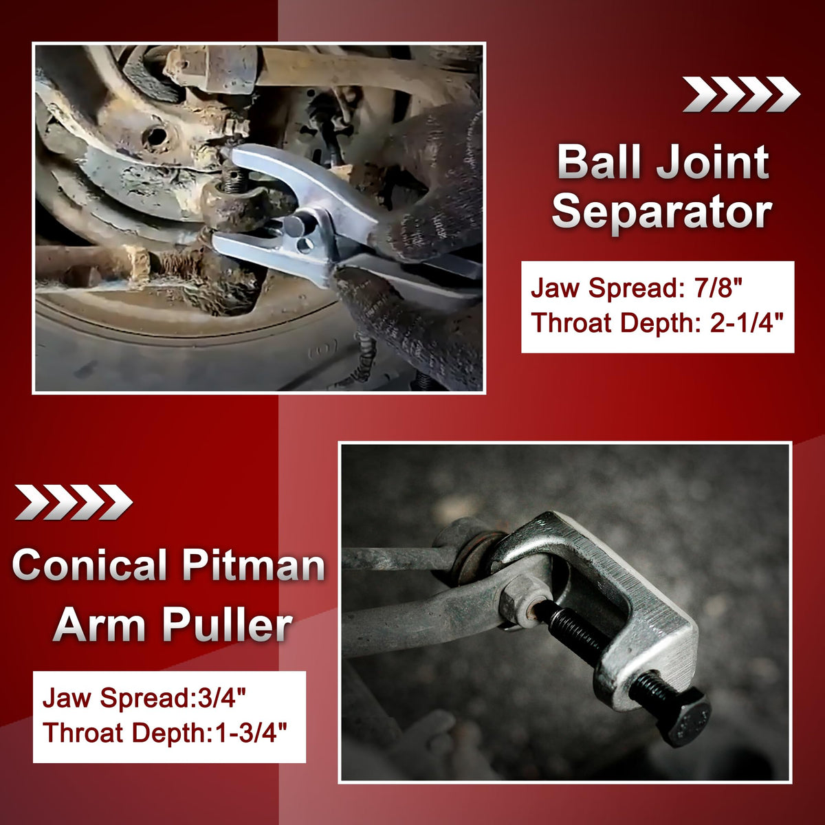5pcs Alloy Steel Ball Joint Separator Kit B859