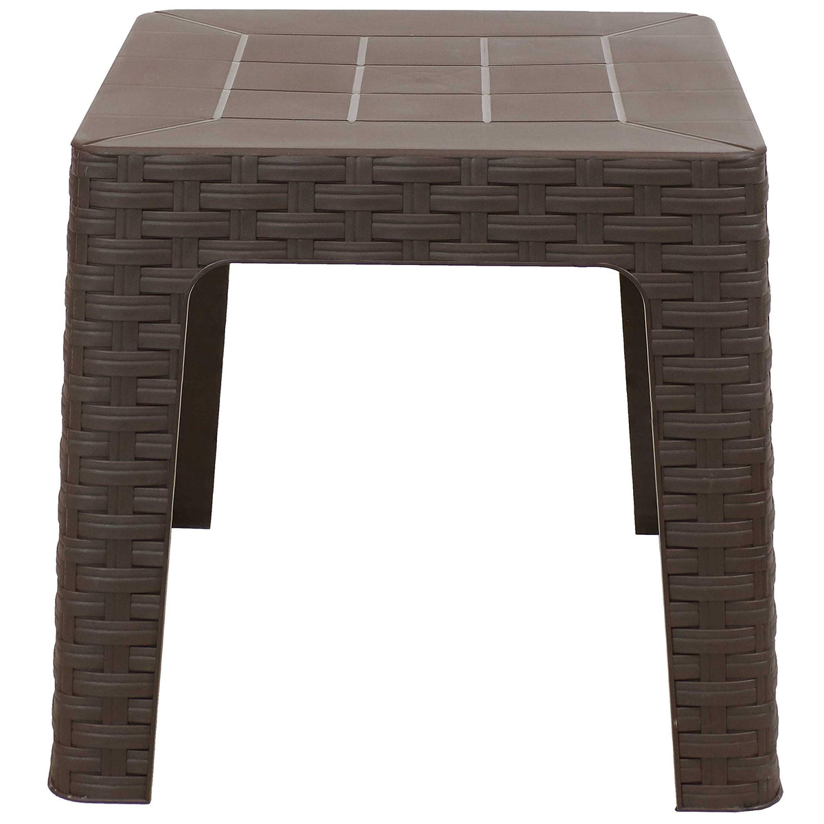 Brown Plastic Side Table Set of 2 Z873