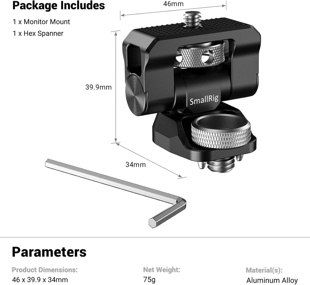Swivel and Tilt Monitor Mount with Locating Pins F168913