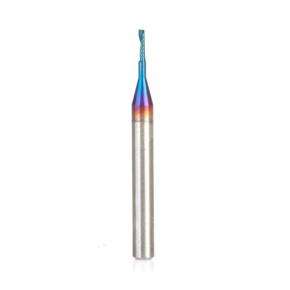 Solid Carbide Spiral CNC Router Bit 1/32 Dia 1/4 Shank B889
