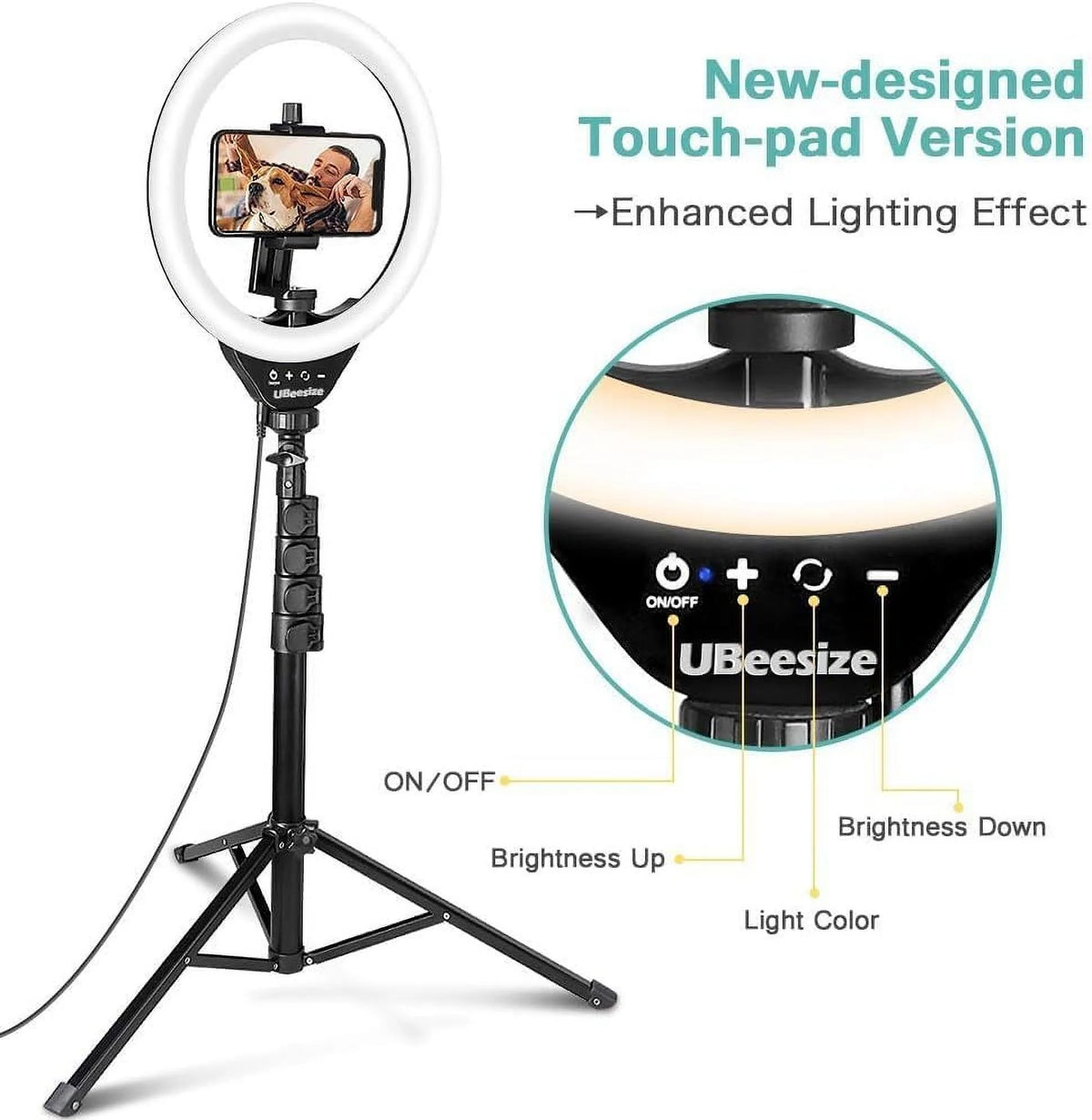 10 Ring Light with 62 Tripod Stand V4774