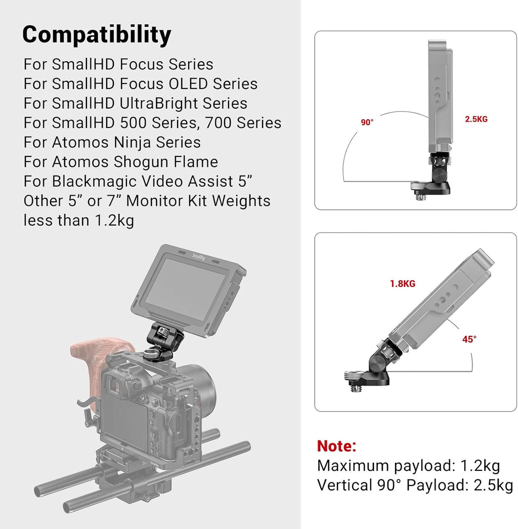 Swivel and Tilt Monitor Mount with Locating Pins F168913