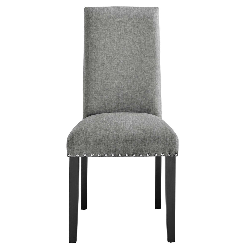 Light Gray Upholstered Fabric Side Chair O90524