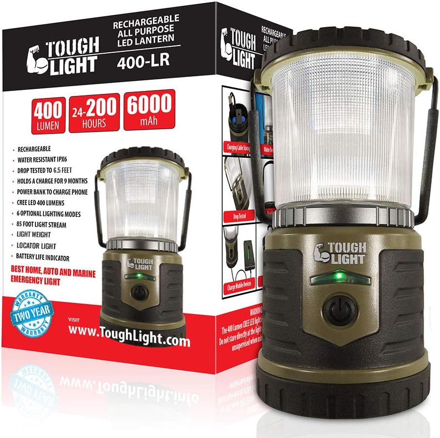LED Rechargeable Lantern with Cell Phone Charger Y752