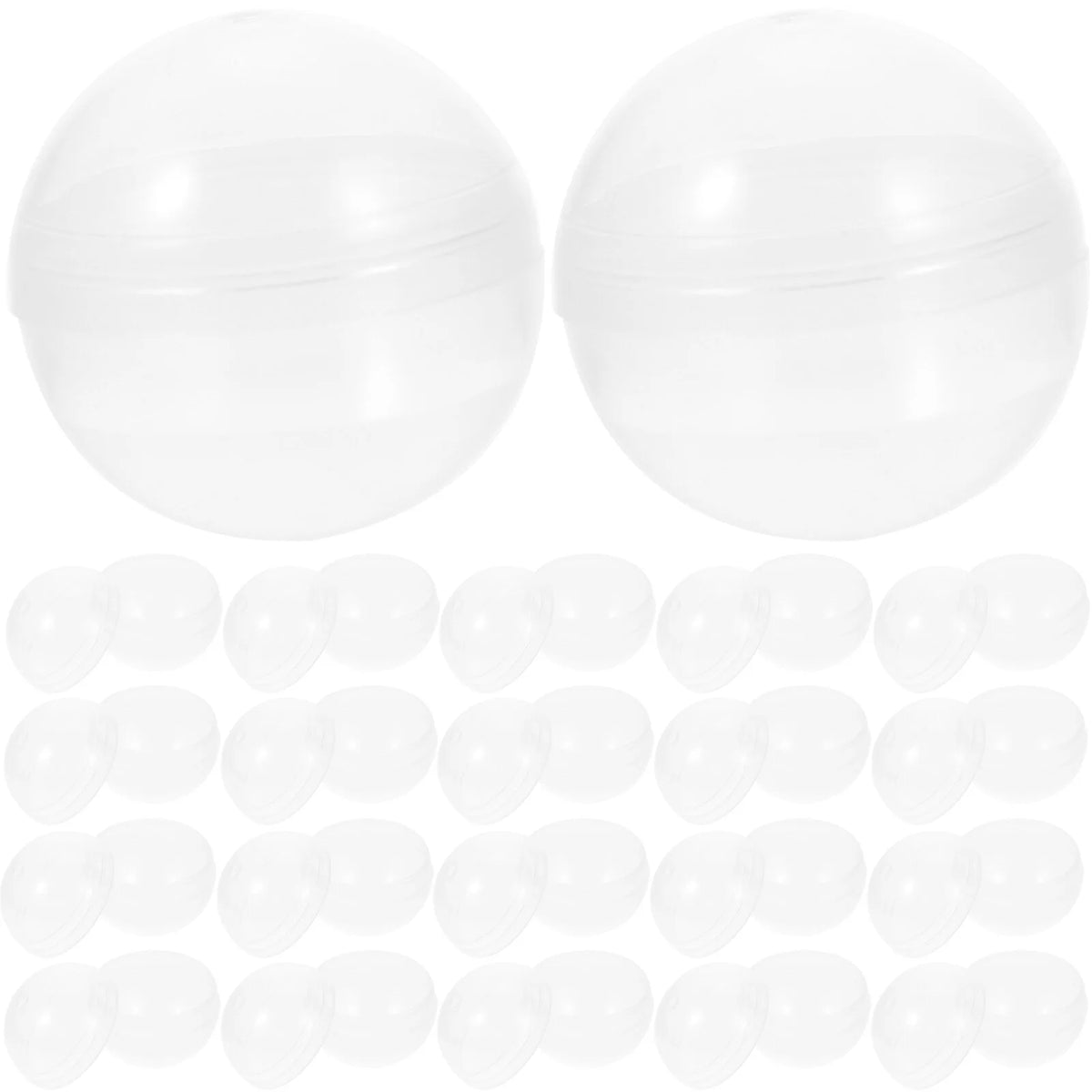 100pcs Clear Plastic Fillable Balls B8469