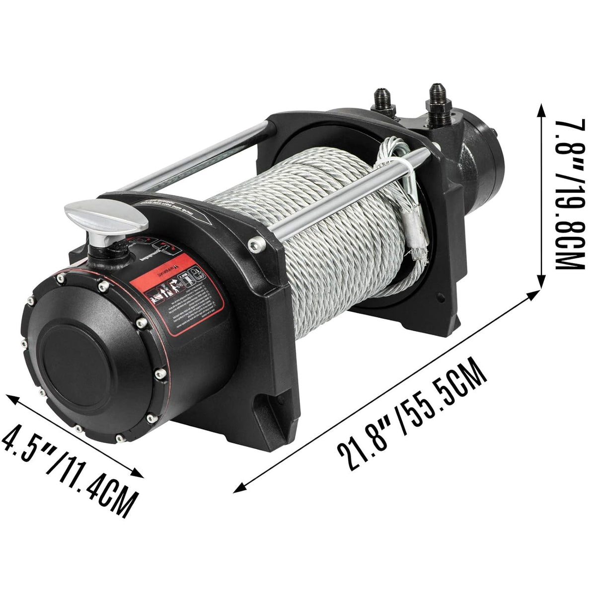10,000lbs Hydraulic Winch with Steel Cable Z704
