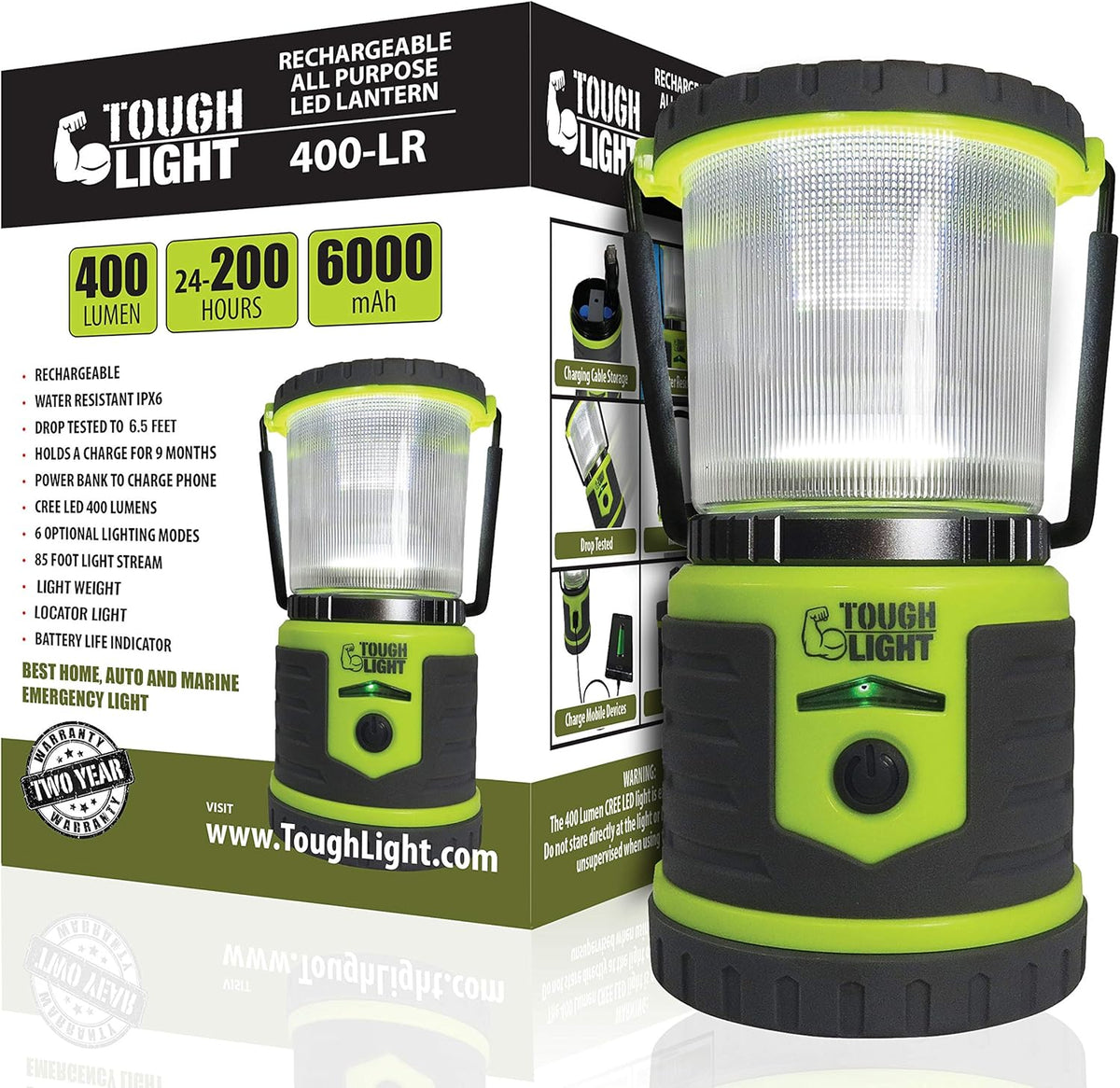 LED Rechargeable Lantern with Cell Phone Charger Y752