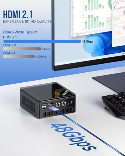 AMD Ryzen 7 5825U Mini PC, 16GB RAM, 512GB SSD X714