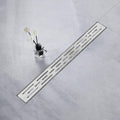 24 inch Brushed Stainless Steel Linear Shower Drain, Pack of 2 F3610