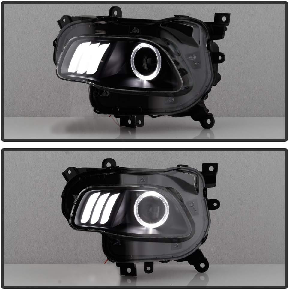 2014-2018 Jeep Cherokee Black Housing Projector Headlights Assembly H7581
