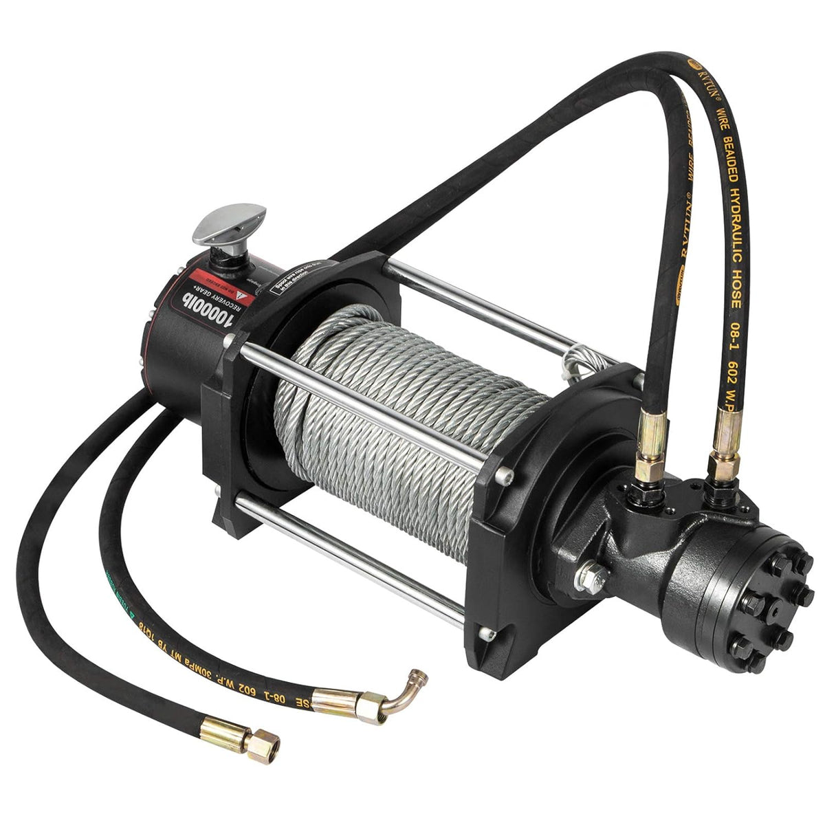 10,000lbs Hydraulic Winch with Steel Cable Z704