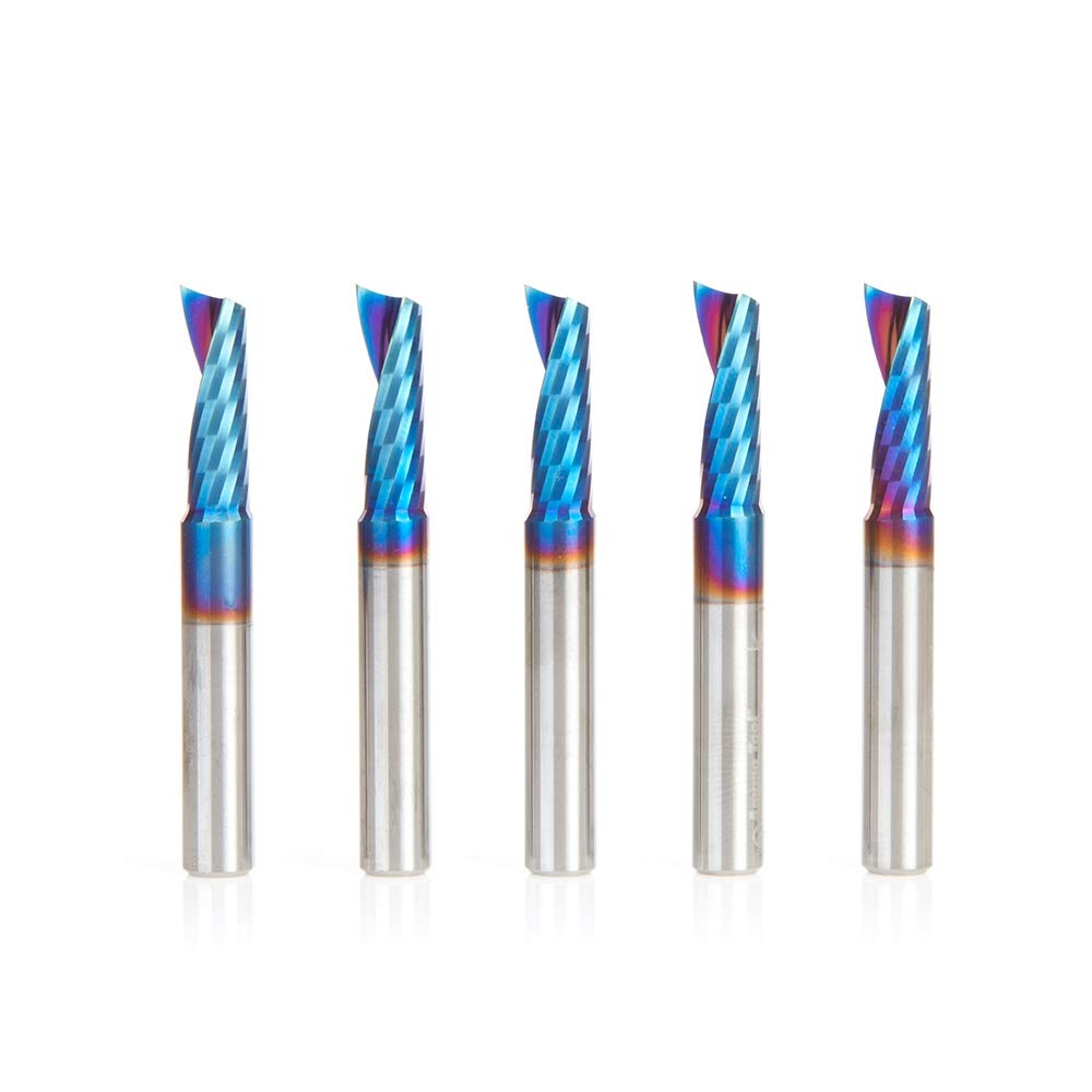 Solid Carbide Spiral CNC Router Bit 1/32 Dia 1/4 Shank B889