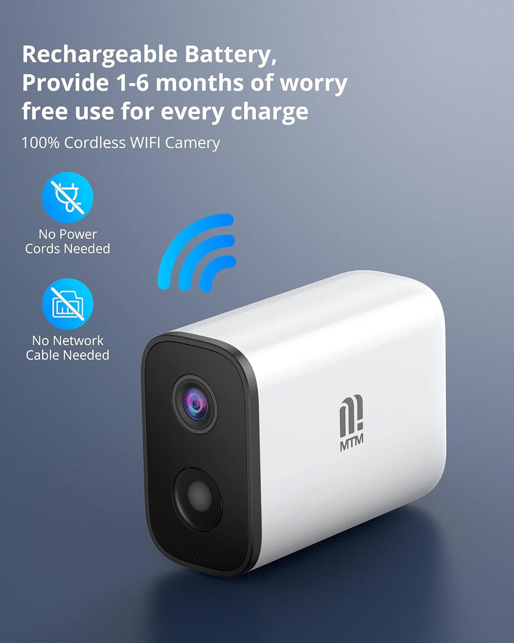 Wireless Outdoor Security Camera 1080P Night Vision IP66 Waterproof G42102