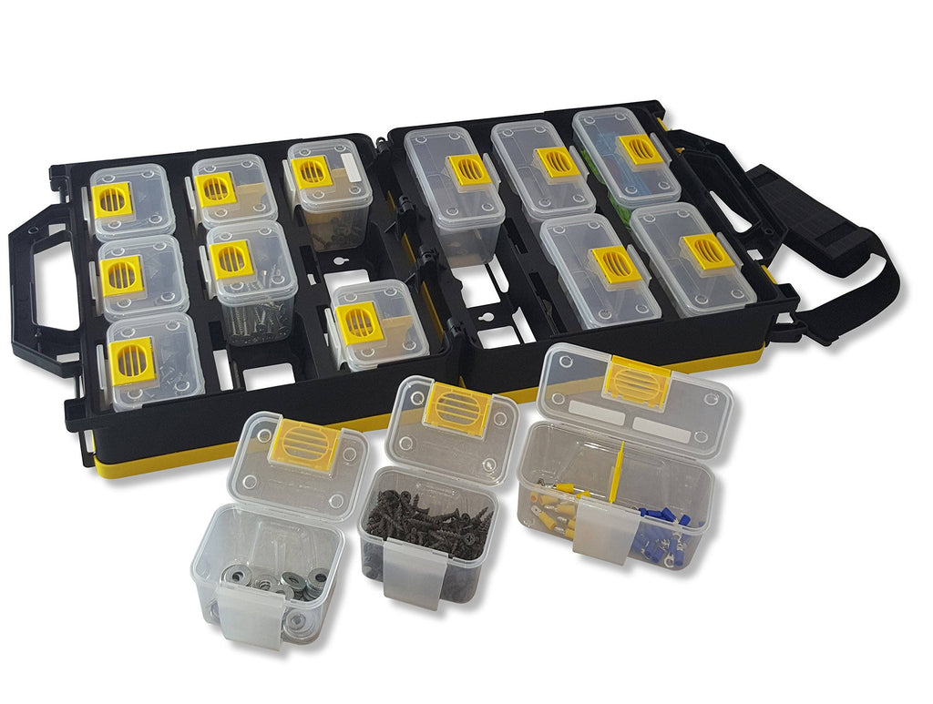 Mobile Hardware Case Tackle Box with Removable Compartment Q24050