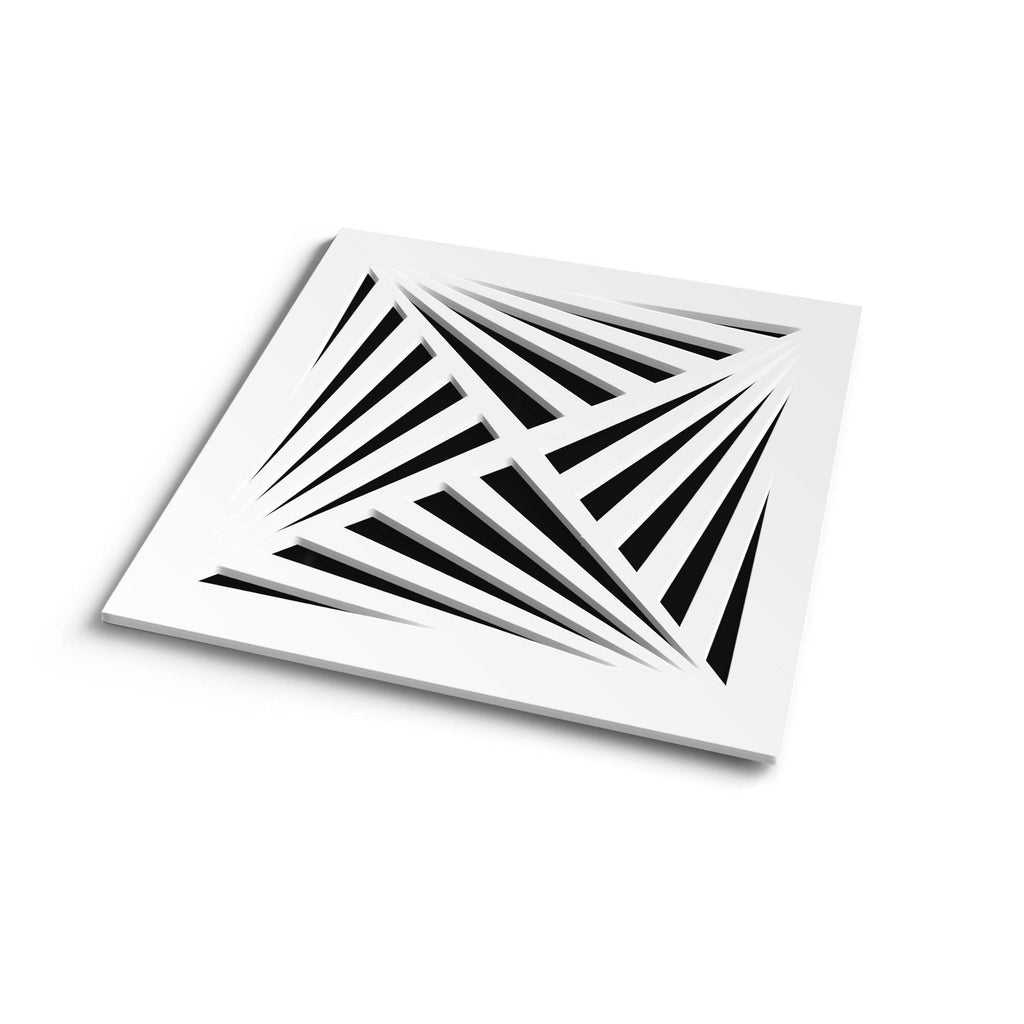 White Acrylic Air Vent Cover O951