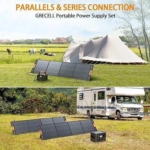 2400W Portable Power Station with 2 * 100W Solar Panel, 1843Wh LiFePO4 Battery with 11 Outlets H257723