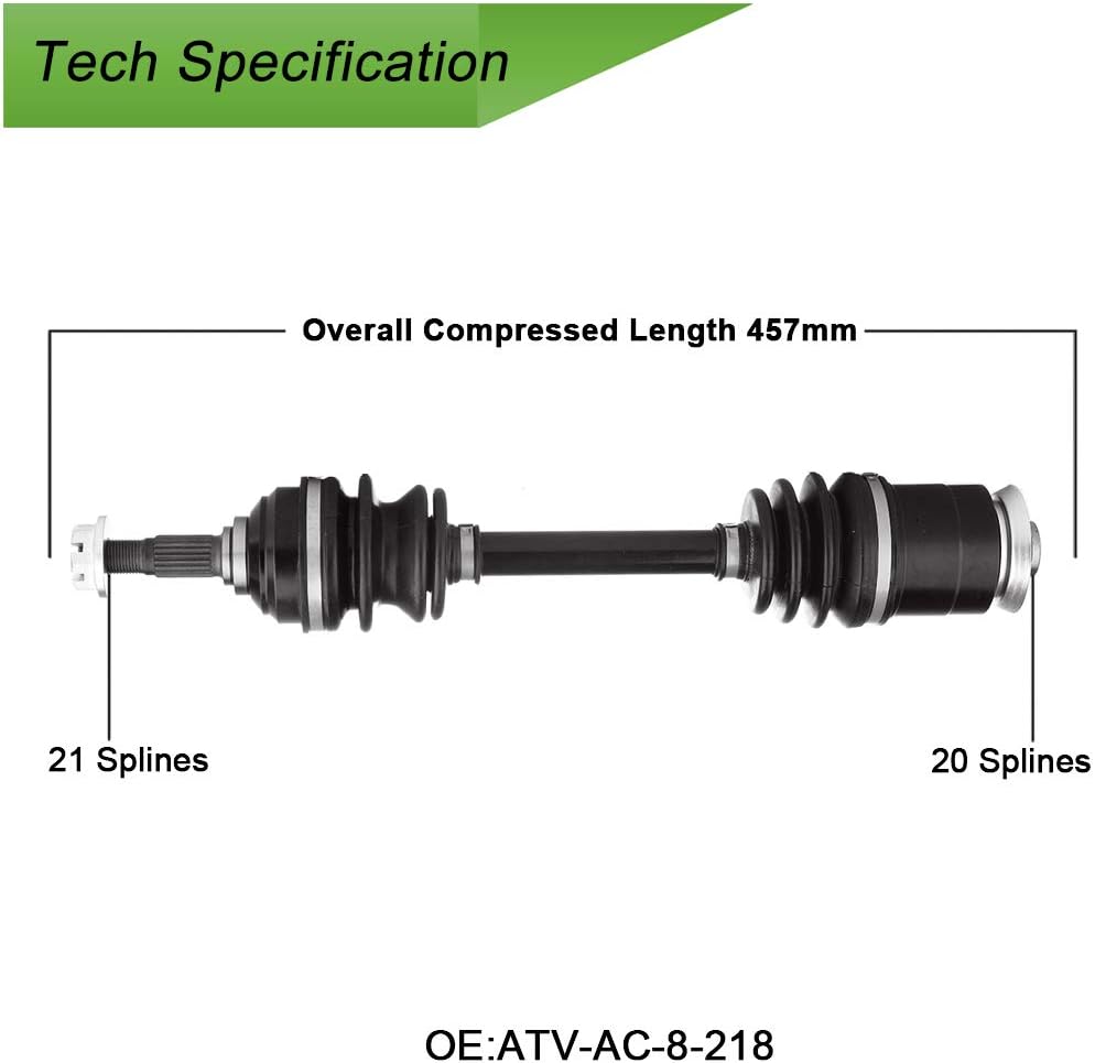 CV Axle Shaft Assembly Pack of 2 G35804