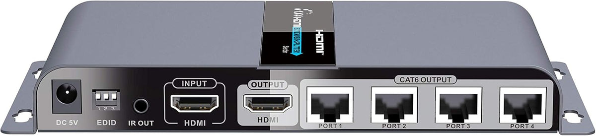 1080P 1x4 HDMI Splitter Over Cat6 Extender with IR, Up to 40M Or 131 Ft U4659