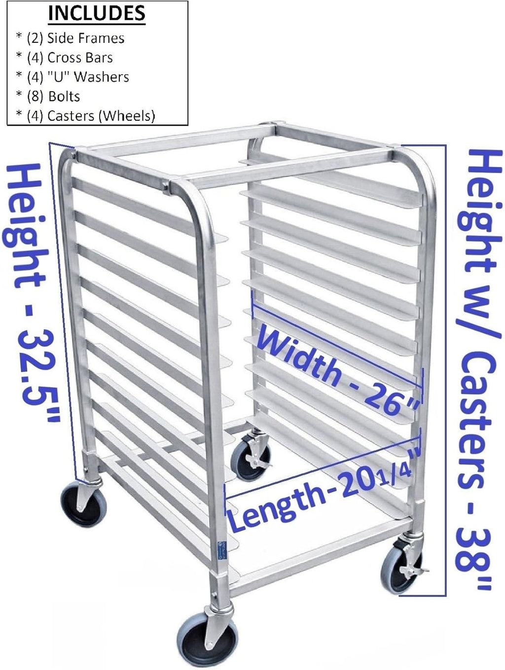 10 Pan Half Height Bun / Sheet Pan Rack K21270