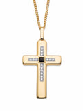 Gold-Plated 22" Cross Pendant Necklace I470
