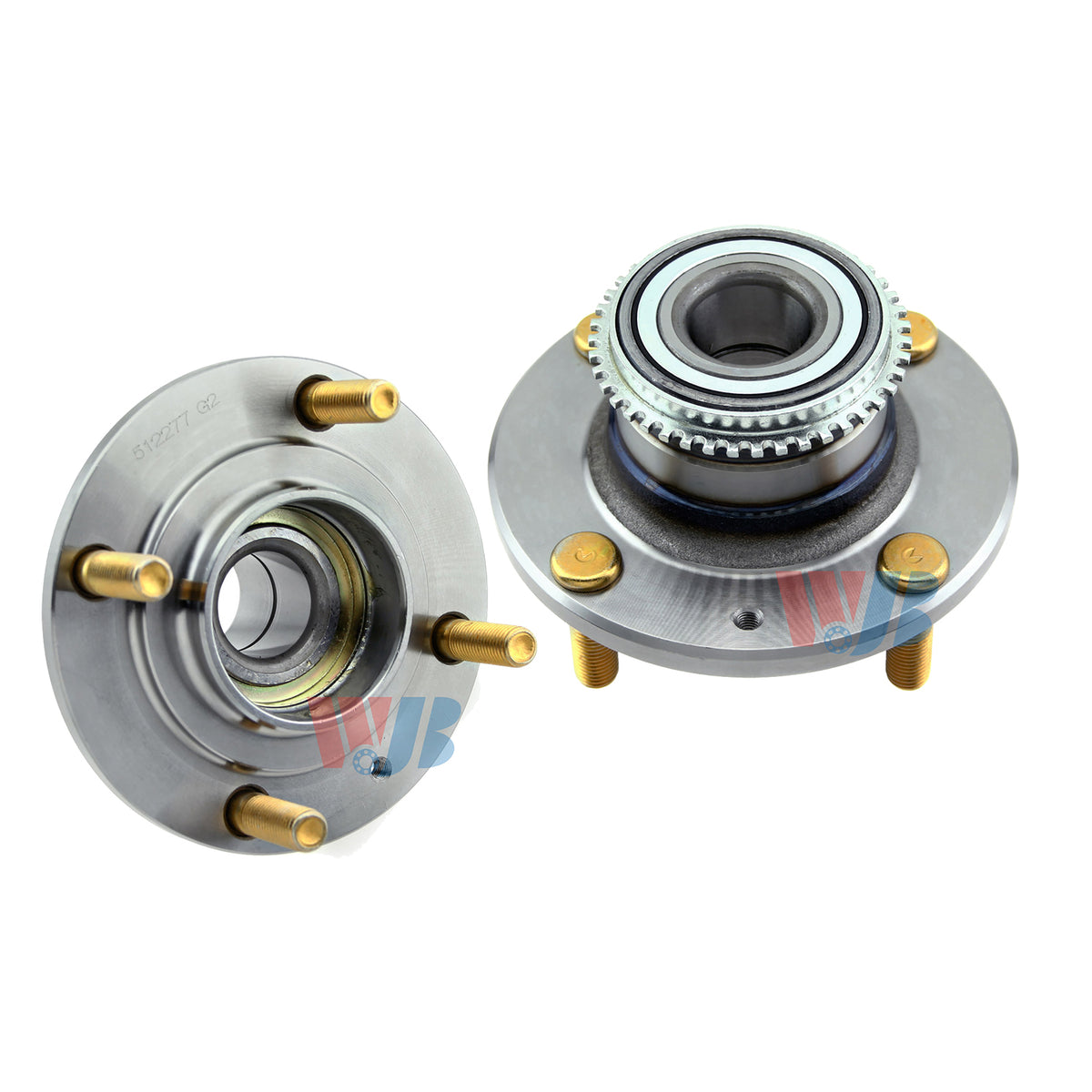 Pair Rear Wheel Hub and Bearing Assembly for 2002-2006 Mitsubishi Lancer H845