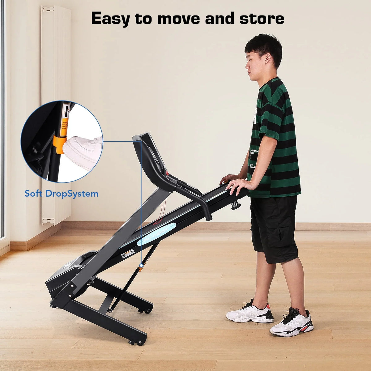 Folding Treadmill 2.5 Horse Power 15 Preset Programs I7169