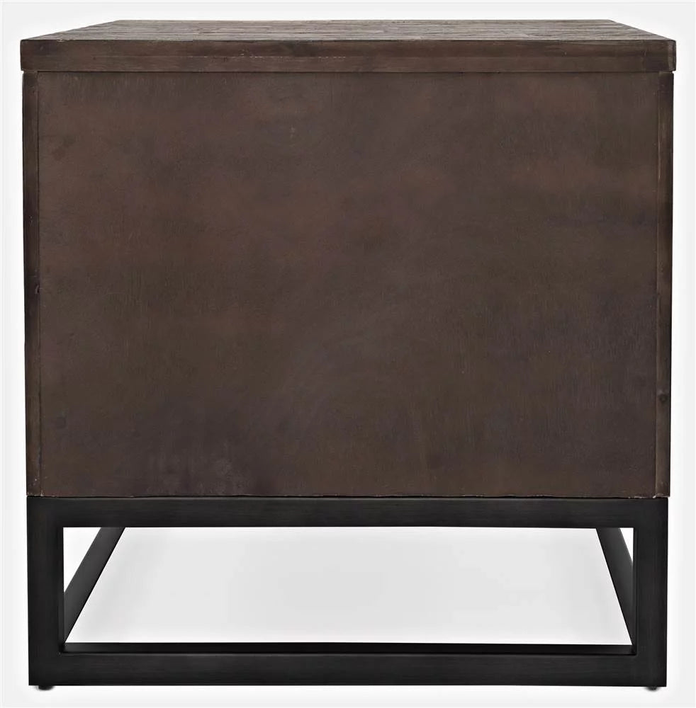 Distressed Acacia End Table J973614