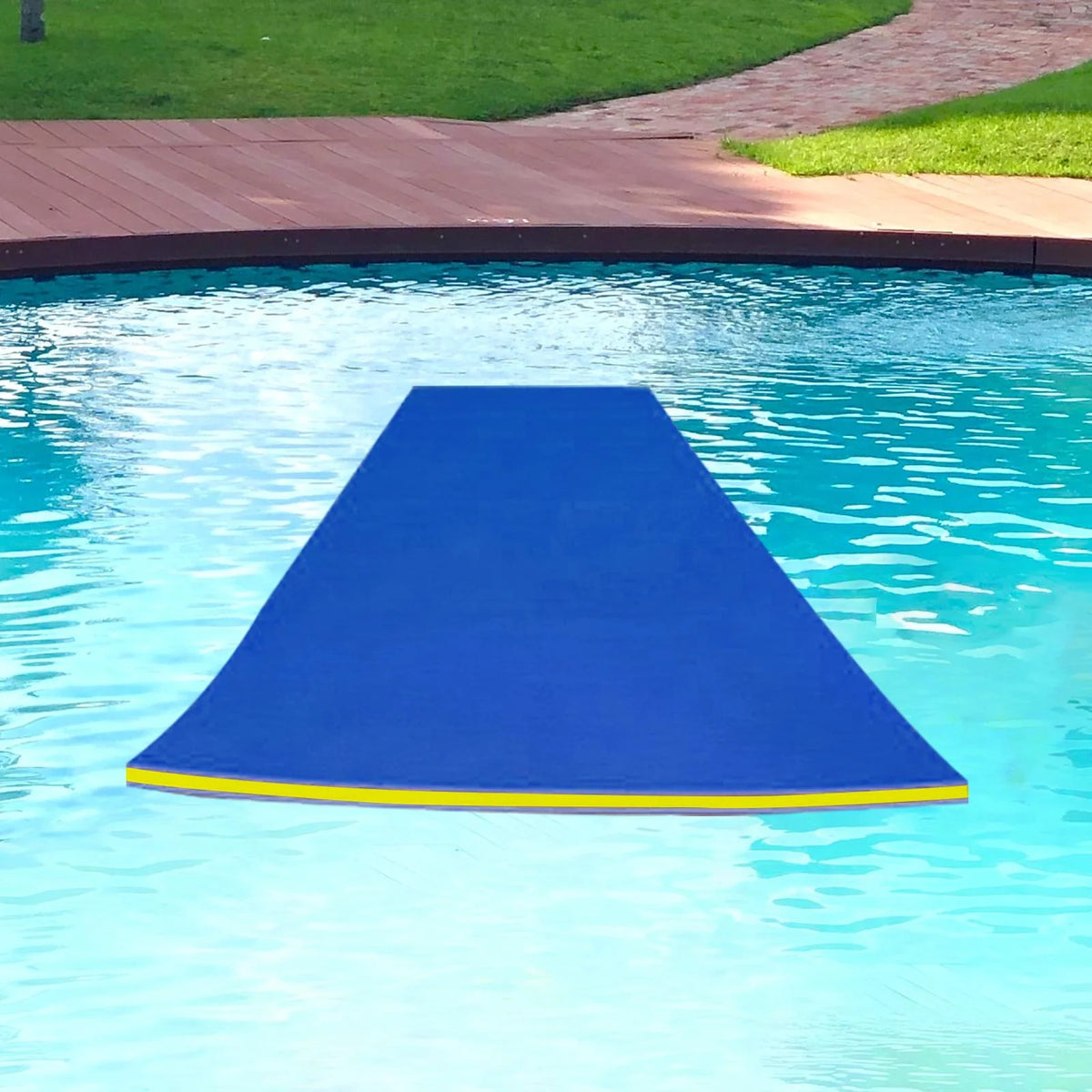 Blue Yellow Floating Water Mat D4726