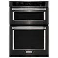 Black Stainless Electric Convection Wall Oven with Microwave G646